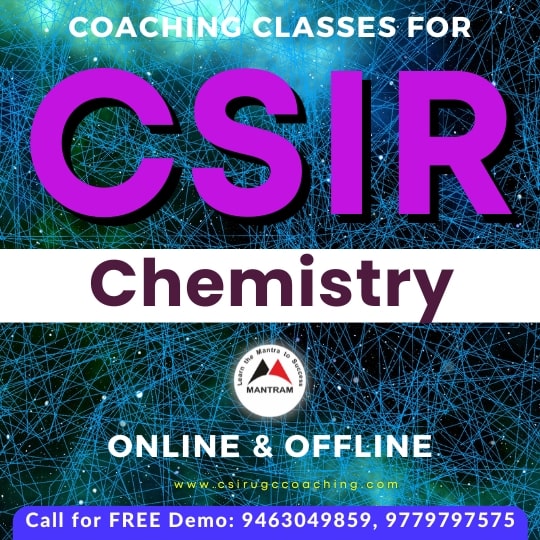 CSIR NET Online Coaching Chemical Sciences