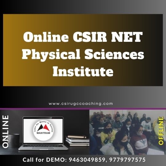 Online CSIR NET Physical Sciences Institute